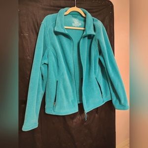 LL Bean teal fleece